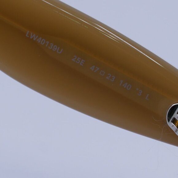 Loewe LW40139U 25E Sunglasses Ivory/Beige/Brown Rectangle Frame, Brown Lenses - Picture 8 of 10